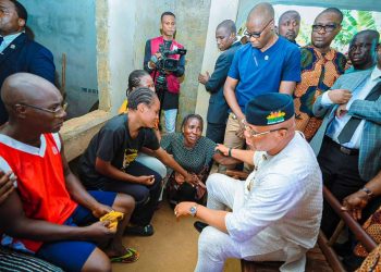 Governor Eno Visits Family Of Late Nollywood Make-up Artist