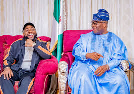 Akpabio Receives Afrobeat Star Davido on Courtesy visit