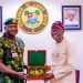 ‘TIGHTEN YOUR GRIP ON NATION’S ENEMIES’ — SANWO-OLU RAISES SPIRITS OF THE ARMED FORCES