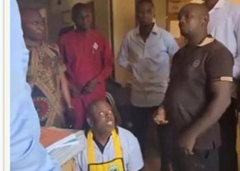 Gov. Nwifuru Catches Civil Servant Selling Materials Meant For Primary Health Care Centres And Hospitals