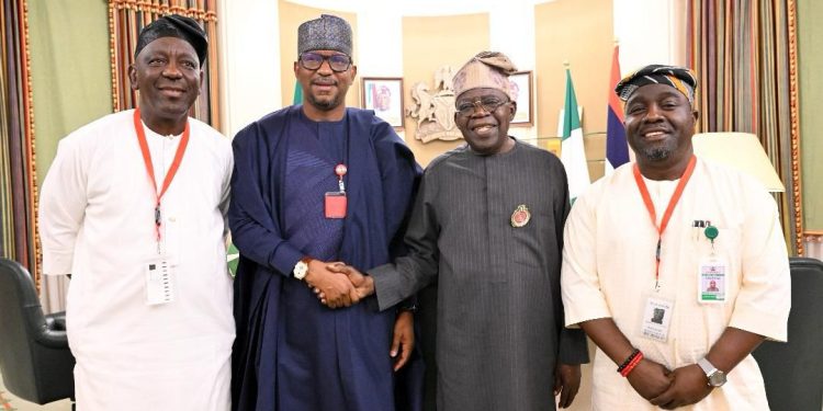 National Sports Commission Leadership Meets President Bola Ahmed Tinubu in Aso Villa