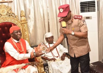 ASAGBA OF ASABA SHOWERS ENCOMIUM ON FRSC, PLEDGES TO STRENGTHEN PARTNERSHIP WITH THE CORPS