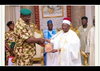 COAS,Oluyede Visits Shehu Of Borno, Seeks Support To End Insurgency