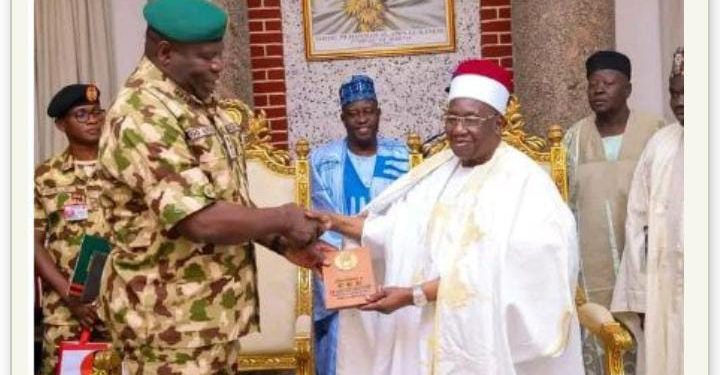 COAS,Oluyede Visits Shehu Of Borno, Seeks Support To End Insurgency