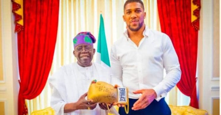 Anthony Joshua visits President Tinubu