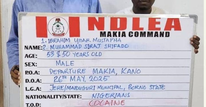 NDLEA Nabs Syndicate Sponsoring Pilgrims With Cocaine To Hajj