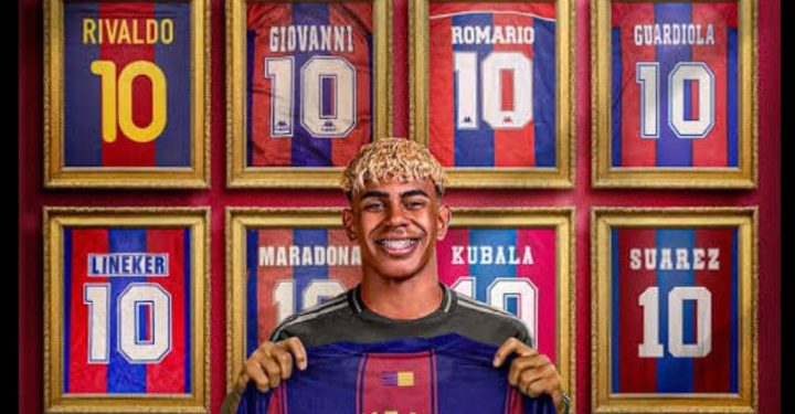 Lamine Yamal to wear Barcelona Iconic number 10 jersey
