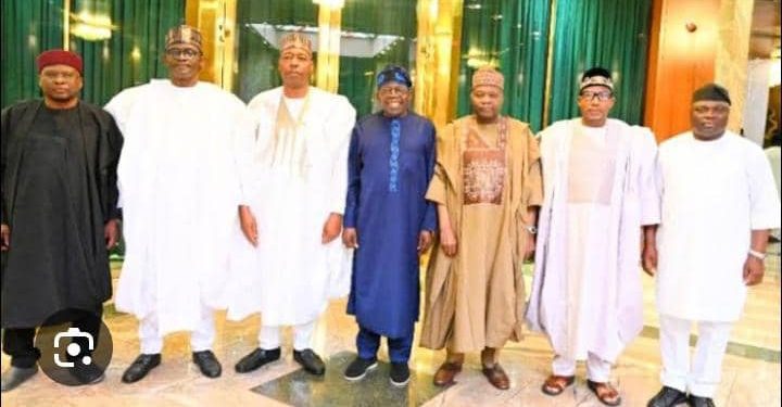 North- East Governors meet with Tinubu, seek oil exploration, completion of projects