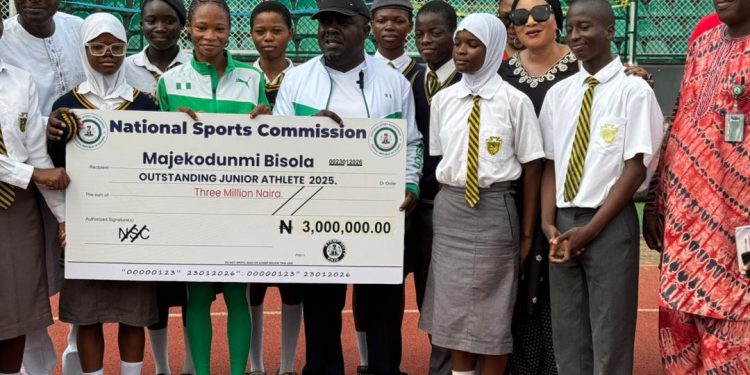 NSC Rewards Majekodunmi Afusat Bisola with ₦3 Million as Appreciation Tour Continues