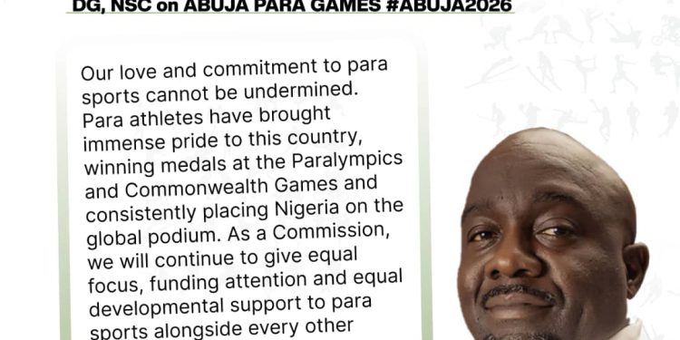 3rd National Para Games: NSC to Celebrate Inclusivity ,Committed To Para Sports Success