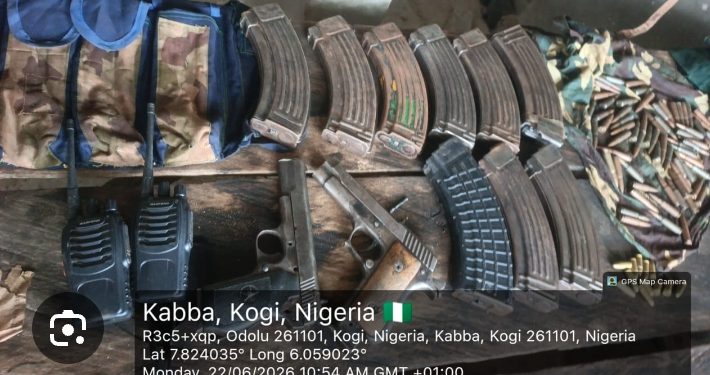 Security forces intercept large cache of arms in Kogi, three suspects arrested