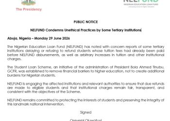 NELFUND Probes 34 Tertiary Institutions Over Tuition Refund Delays, Fee Hikes