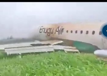 Enugu Air Plane Veers Off Runway at Benin Airport, Passengers Escape Unhurt