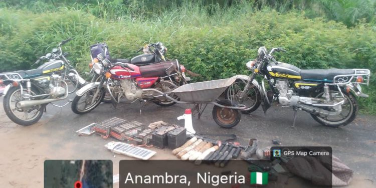 15 Brigade Dismantles IPOB/ESN Camps, Recovers Arms, Explosives in Anambra
