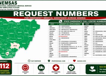NEMSAS Releases 112 Emergency Numbers For Medical Assistance Nationwide