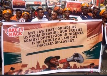 Take It Back Movement staged protests in Lagos and Abuja