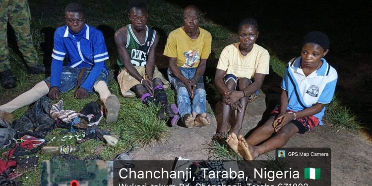 OPERATION WHIRL STROKE TROOPS RAID TERRORIST HIDEOUT, ARREST FIVE IN TARABA