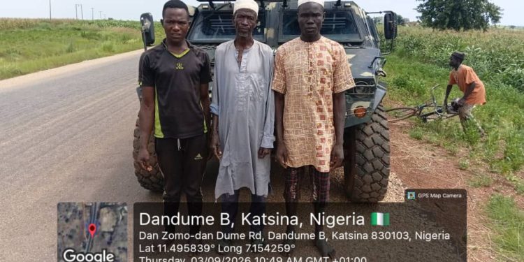 TROOPS RESCUE THREE KIDNAPPED VICTIMS IN KATSINA